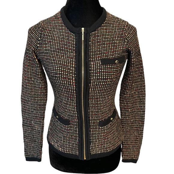 🎁 Ted Baker London Metallic Cardigan Sweater - Picture 1 of 6